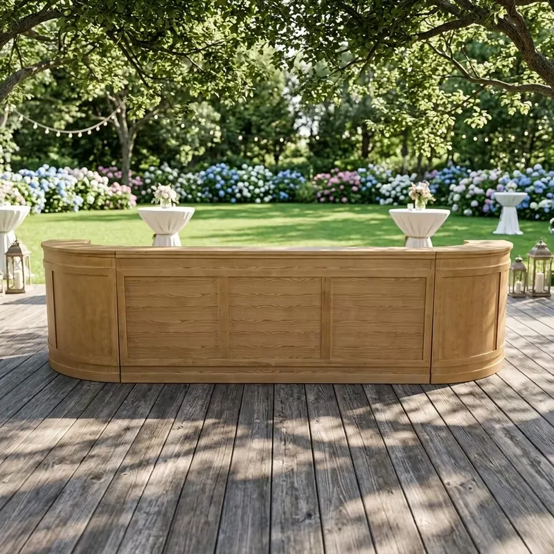 Outdoor Furniture Easy To Clean - Mesa de Bar Externa de Madeira