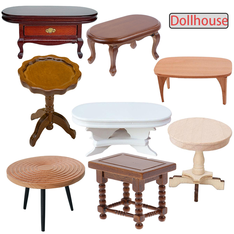 Outdoor Furniture Wood - 1:12 casa de bonecas em miniatura