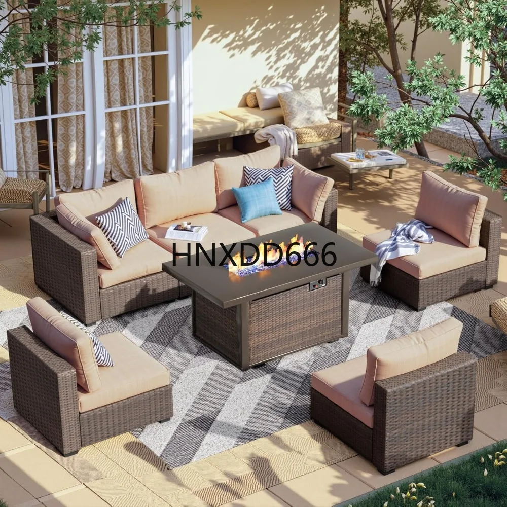 Outdoor Furniture Fire Table - Conjunto de Móveis para Pátio com