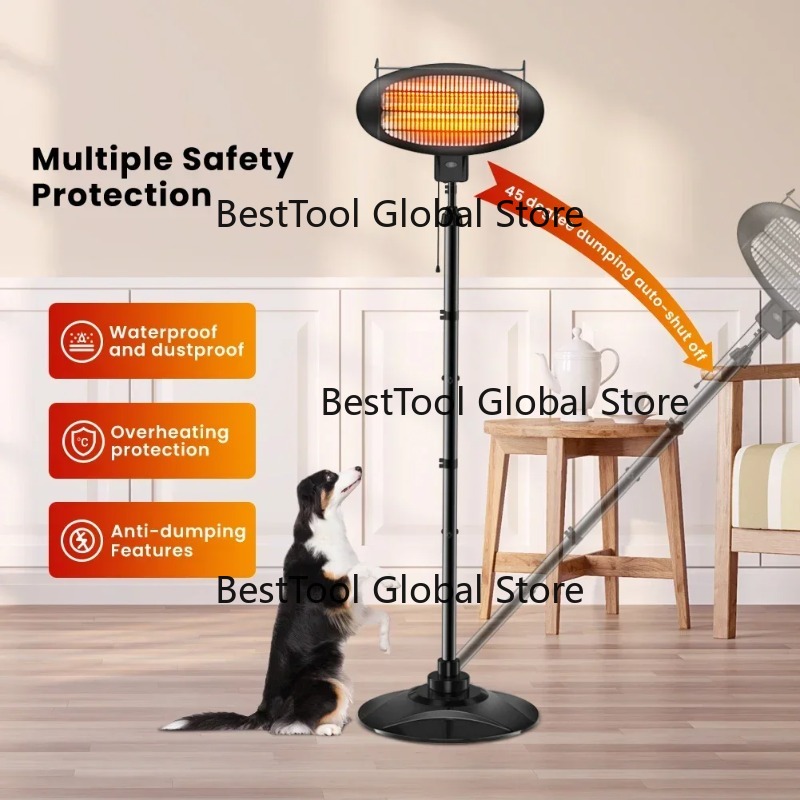 Patio Heater Standing - Aquecedor Elétrico de Pátio à Prova