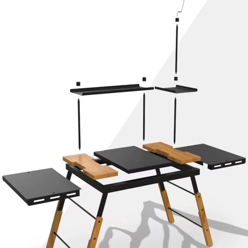 Outdoor Furniture Warehouse - Mesa de Cozinha Portátil de Alumínio