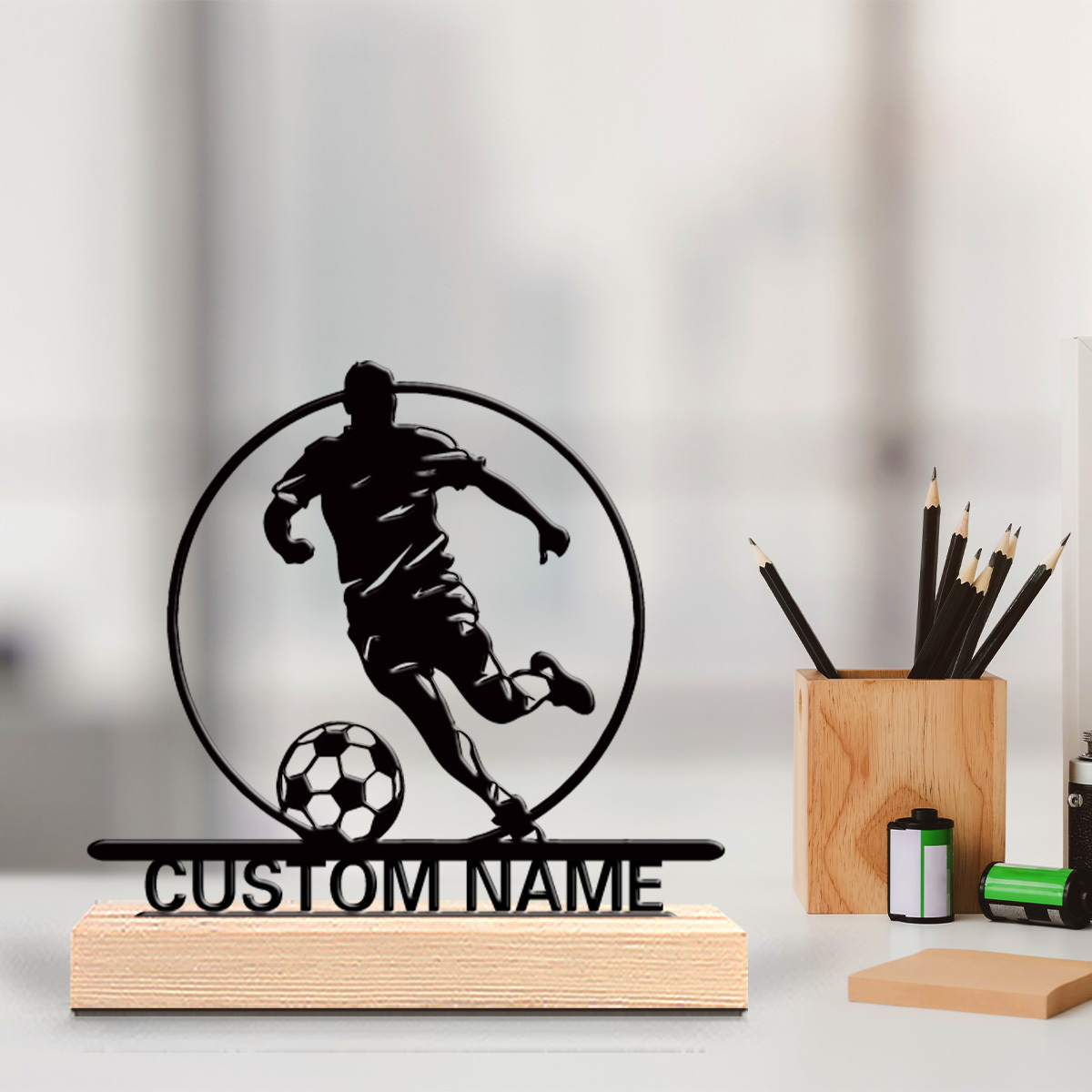 Outdoor Furniture Wood - Estátua de Metal Personalizada de Jogador
