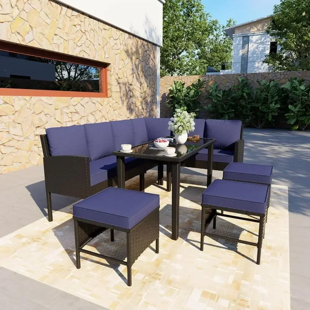 Outdoor Furniture Dining Set - Conjunto de Móveis para Pátio Externo