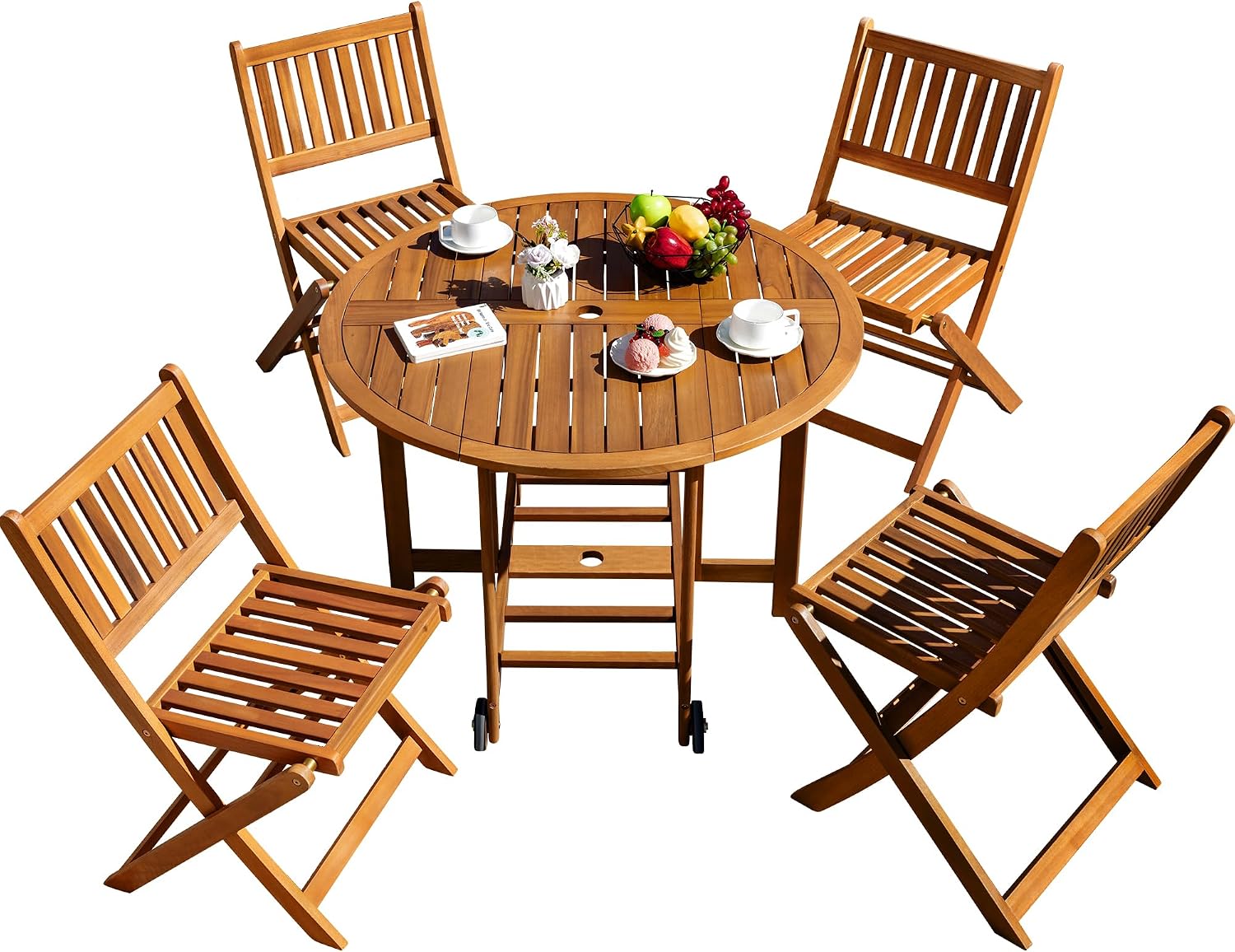 Outdoor Furniture Dining Set - Conjunto de Móveis para Jantar ao