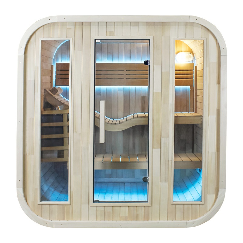 Outdoor Furniture Wood - Sauna Externa com Design Moderno, Cabana