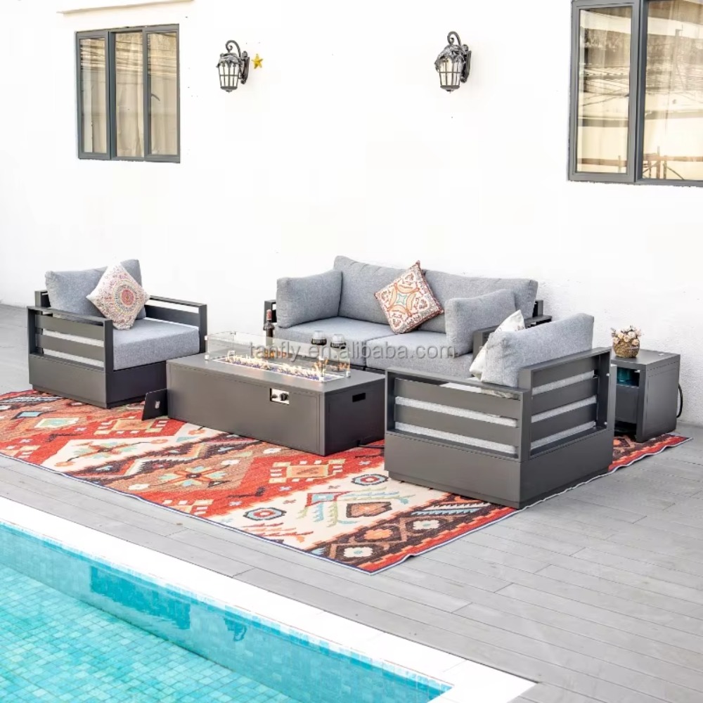 Outdoor Furniture Fire Table - Conjunto de Móveis para Exterior de