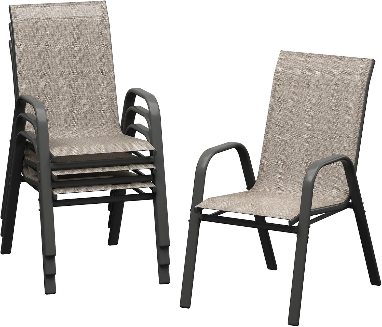 Outdoor Furniture Dining Set - Conjunto de 4 Cadeiras de Jantar