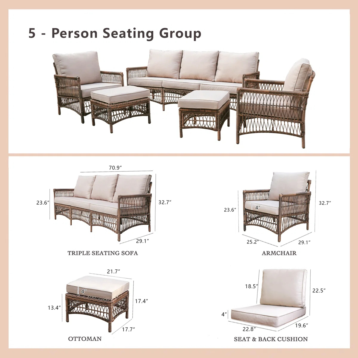 Conjunto de Móveis para Área E - Outdoor Furniture Easy To Clean avaliação e preço