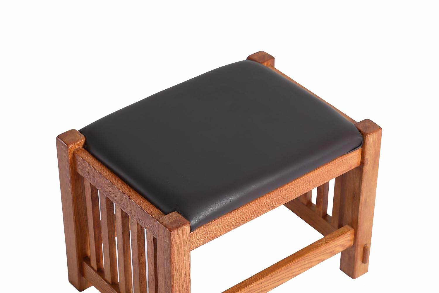 Puff de Madeira Mission Oak co - Outdoor Furniture Vintage avaliação e preço
