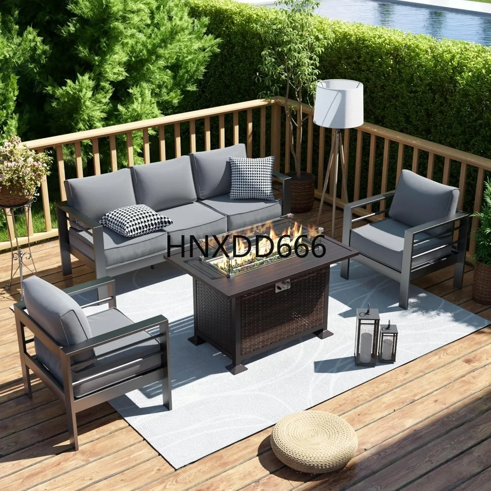 Conjunto de Móveis para Pátio  - Outdoor Furniture Fire Table avaliação e preço