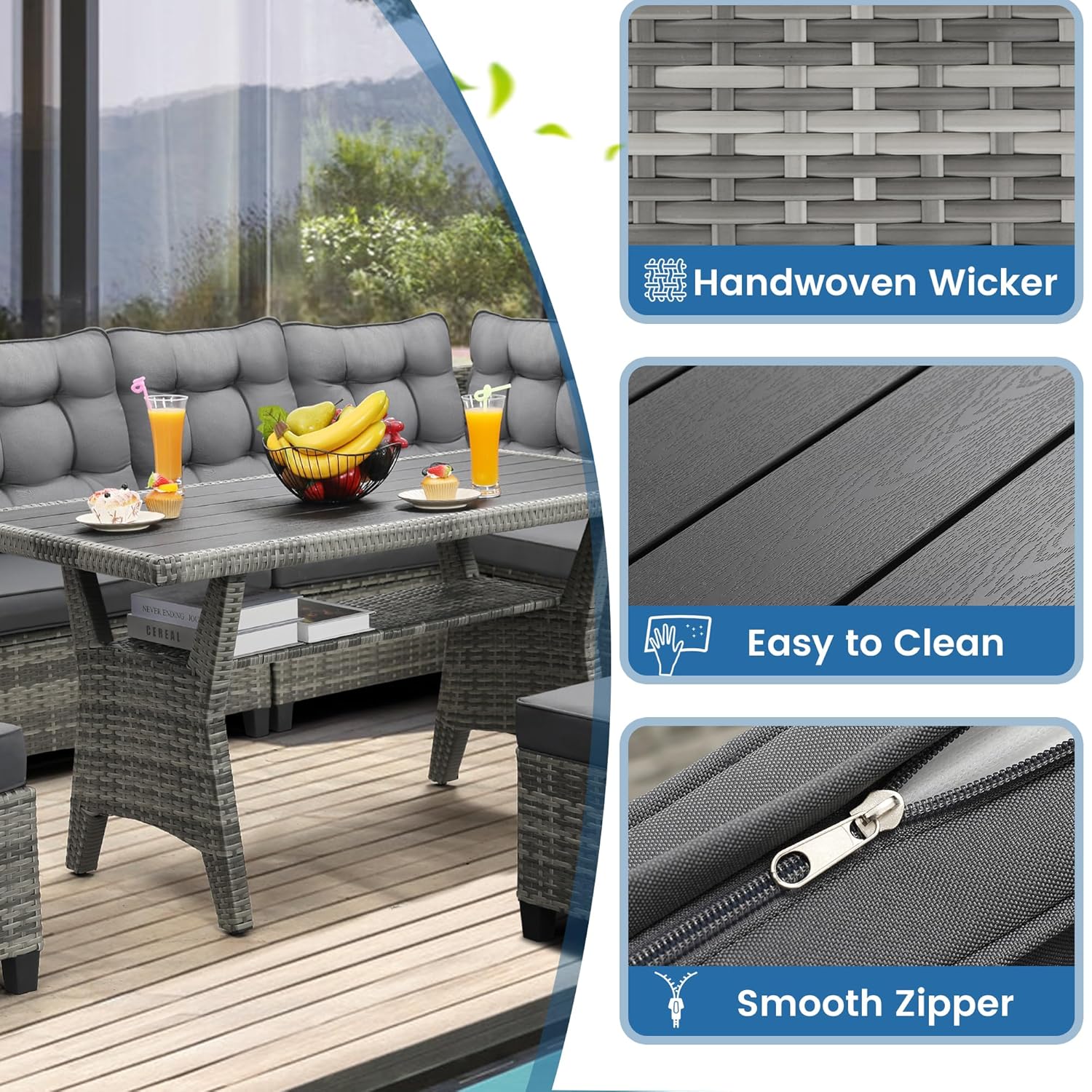 Conjunto de móveis para pátio  - Outdoor Furniture Dining Set avaliação e preço
