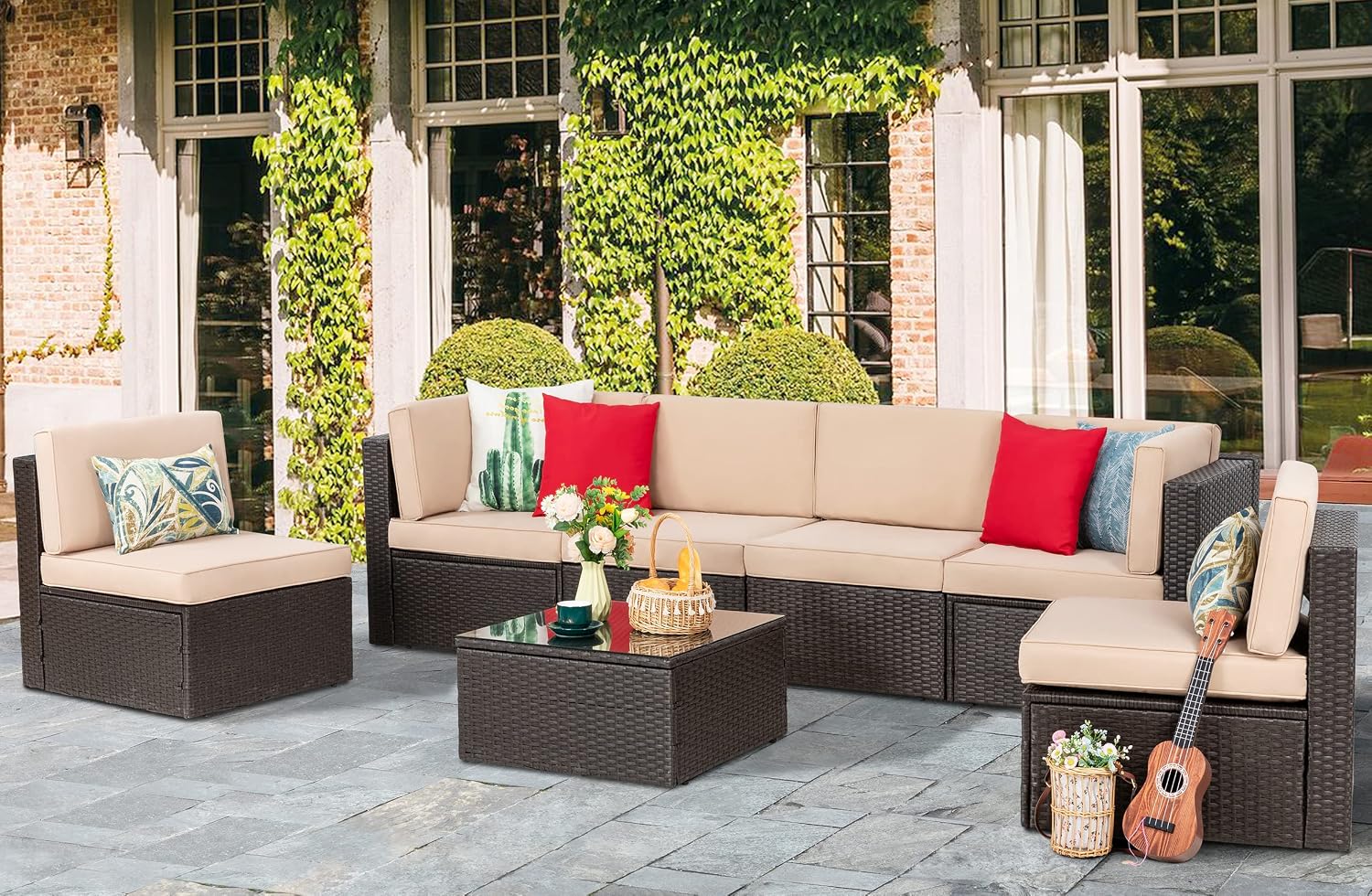 Conjunto de Móveis para Pátio  - Outdoor Furniture Fire Table avaliação e preço