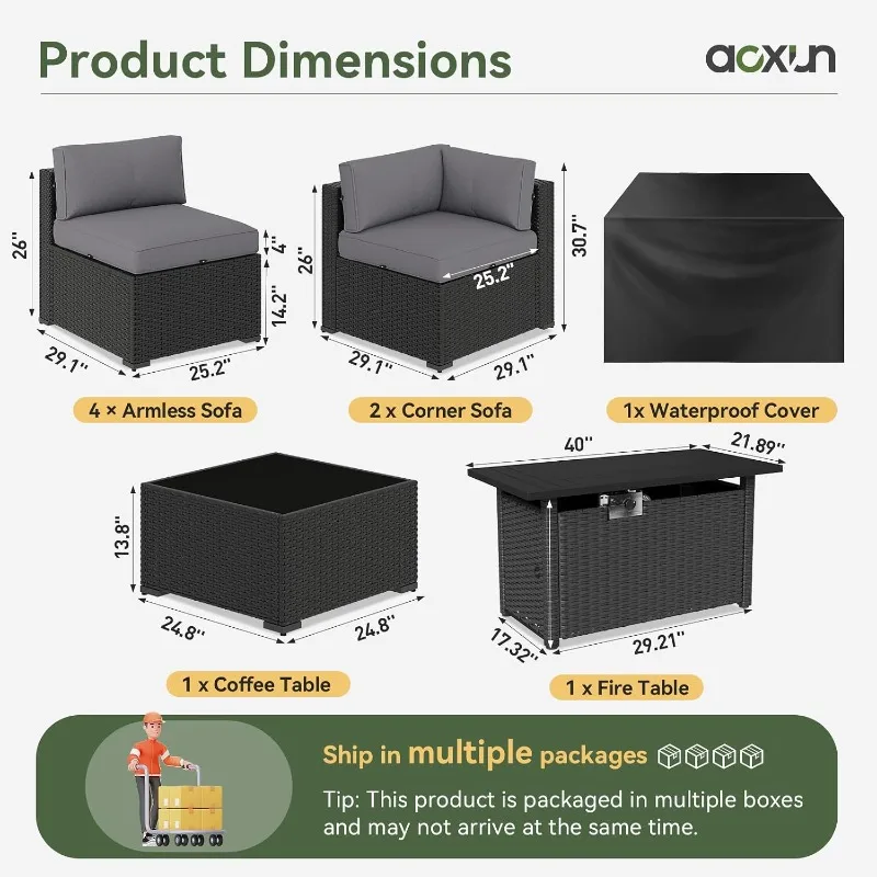 Conjunto de Móveis para Pátio  - Outdoor Furniture Fire Table avaliação e preço