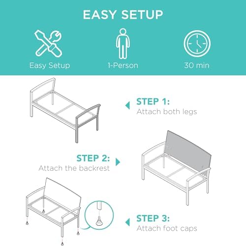 Banco de Jardim para 2 Pessoas - Outdoor Furniture Bench avaliação e preço