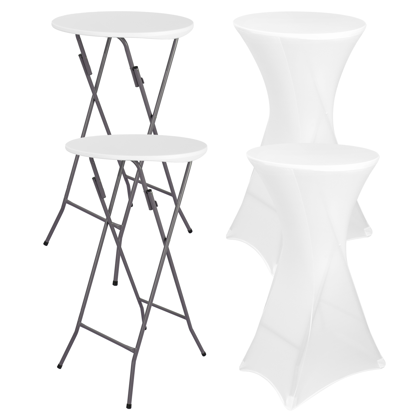Conjunto de 2 Mesas Altas de C - Outdoor Furniture Dining Set avaliação e preço