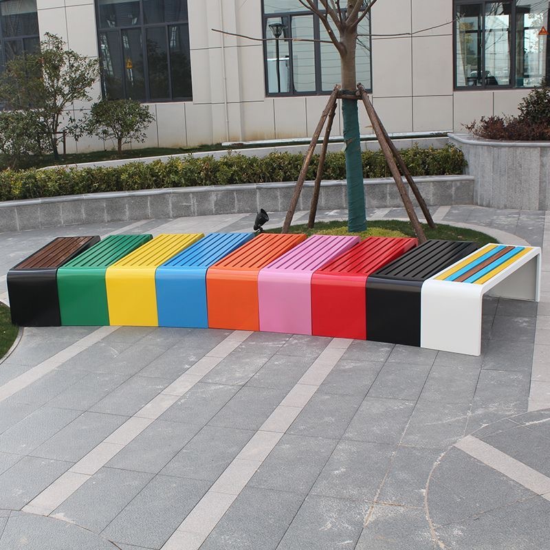 Banco de metal de aço laminado - Outdoor Furniture Bench avaliação e preço