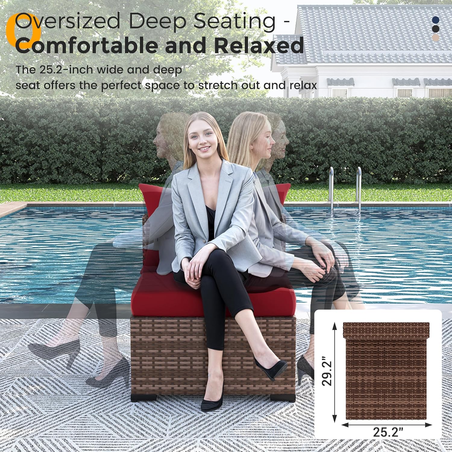 Conjunto de Sofá Seccional de  - Outdoor Furniture Fire Table avaliação e preço
