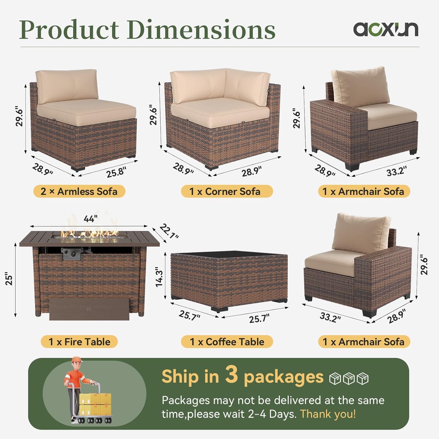 Conjunto de Móveis para Pátio  - Outdoor Furniture Fire Table avaliação e preço