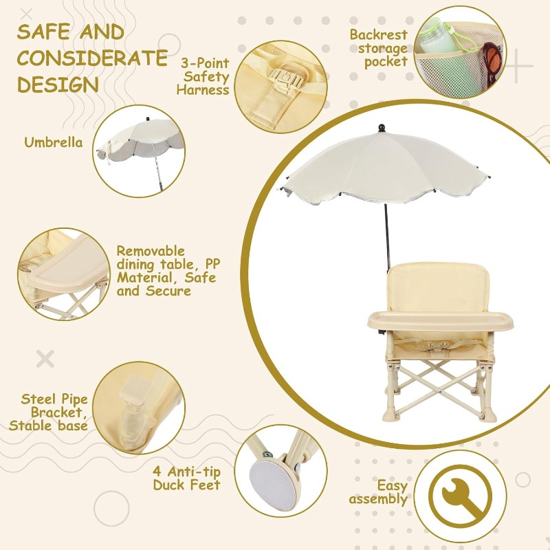 Cadeira de Praia para Bebê com - Outdoor Furniture Dining Set avaliação e preço