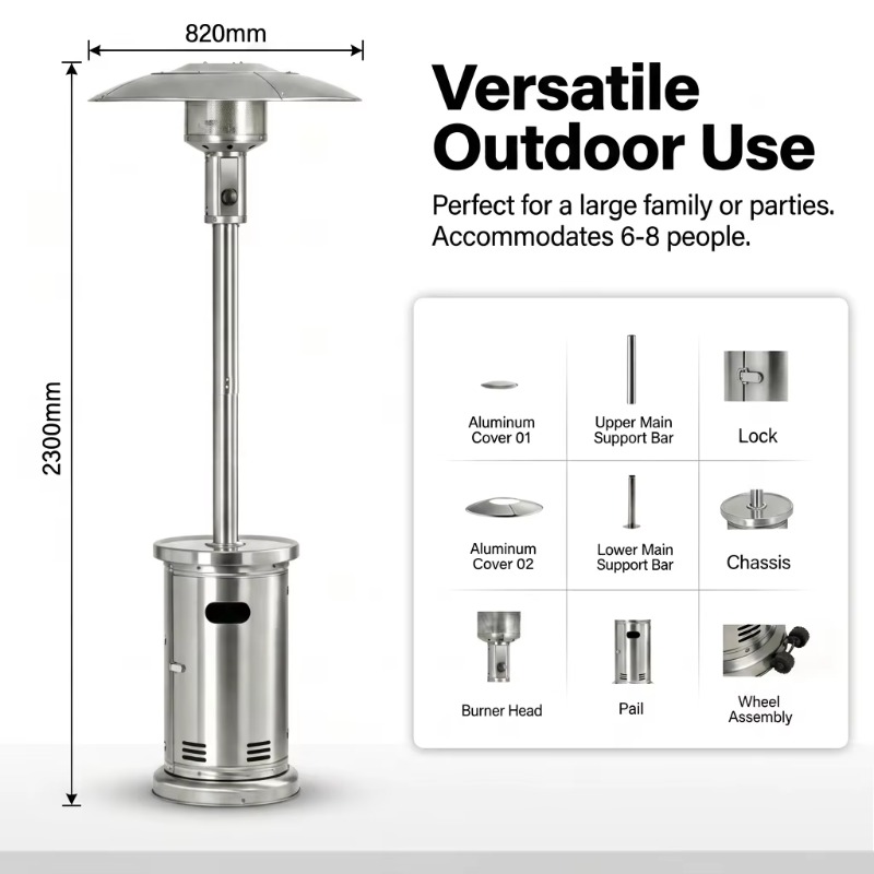Aquecedor a Gás Airo de Aqueci - Patio Heater Standing avaliação e preço