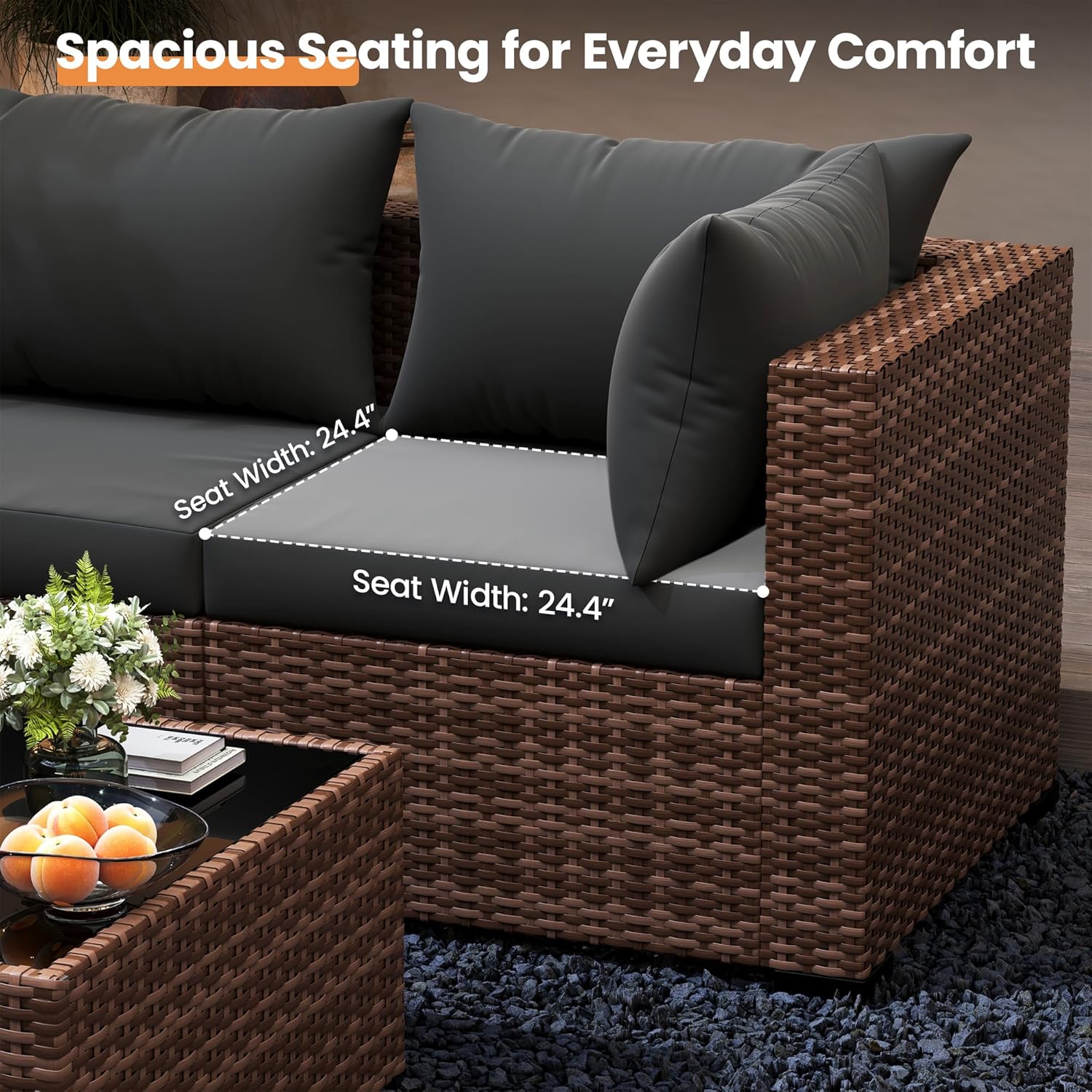 Conjunto de Sofá Seccional par - Outdoor Furniture Fire Table avaliação e preço