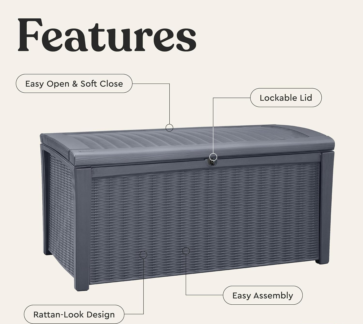 Caixa de Armazenamento Externa - Outdoor Furniture Bench avaliação e preço