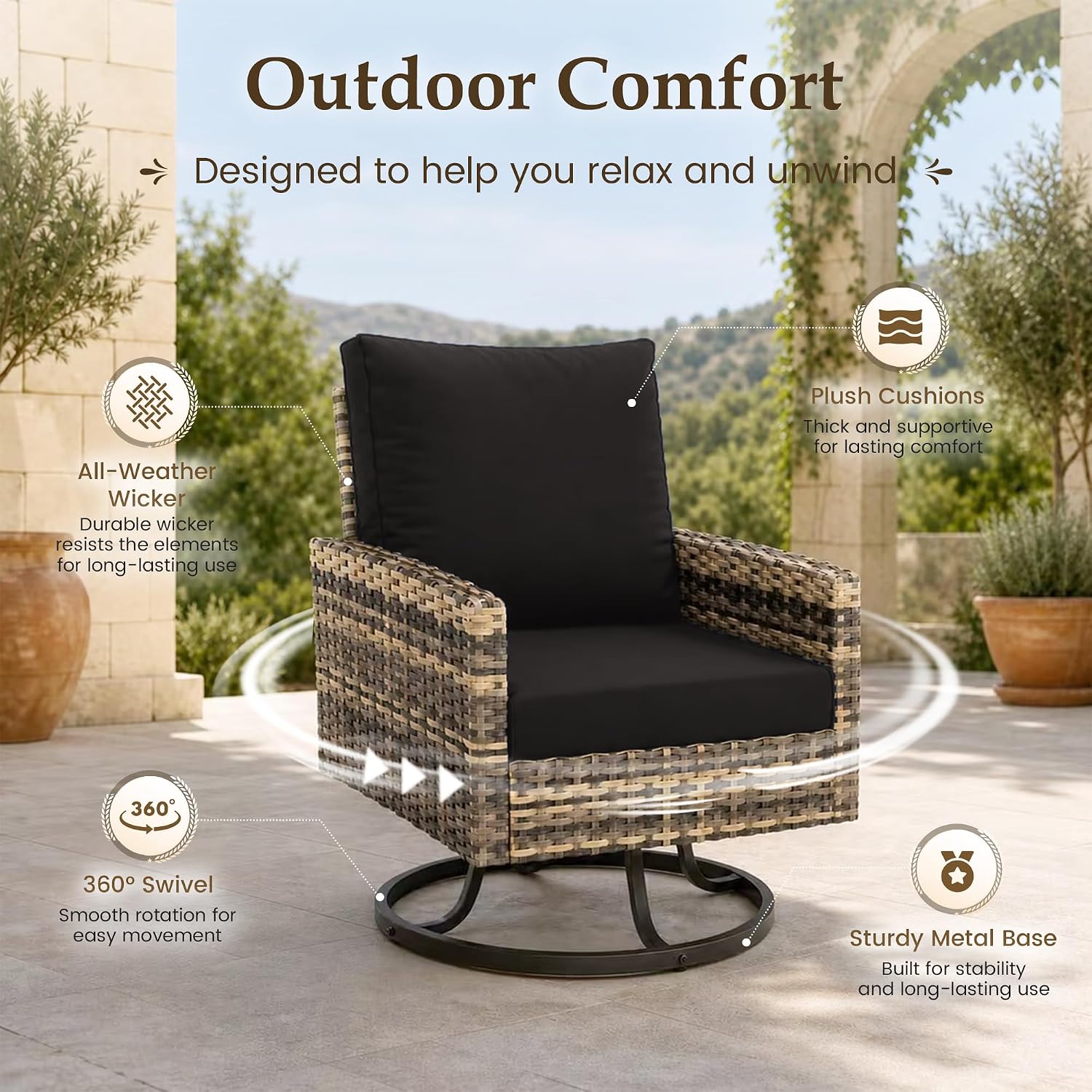 Conjunto de Móveis para Pátio  - Outdoor Furniture Fire Table avaliação e preço