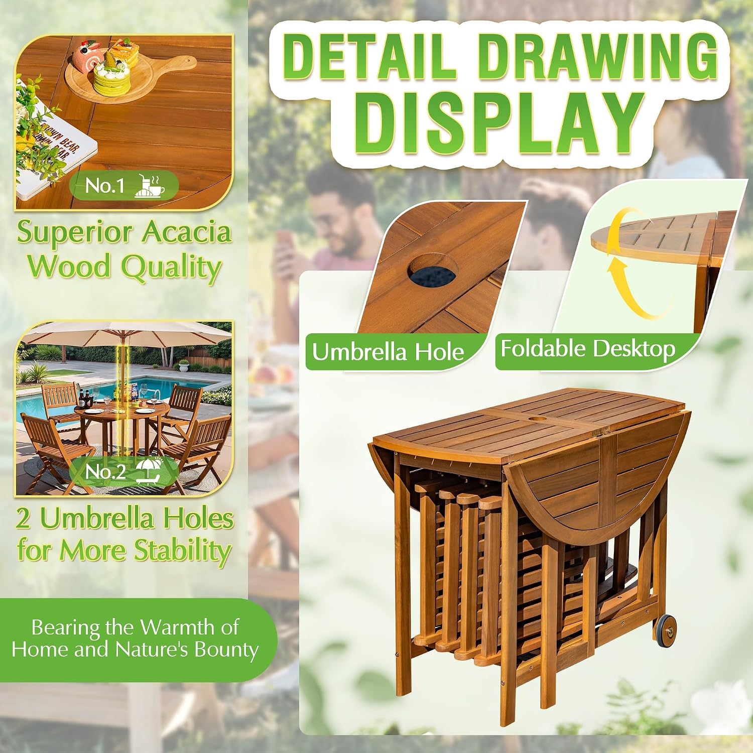 Conjunto de Móveis para Jantar - Outdoor Furniture Dining Set avaliação e preço