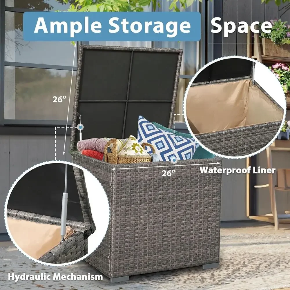 Conjunto de Móveis para Pátio  - Outdoor Furniture Fire Table avaliação e preço