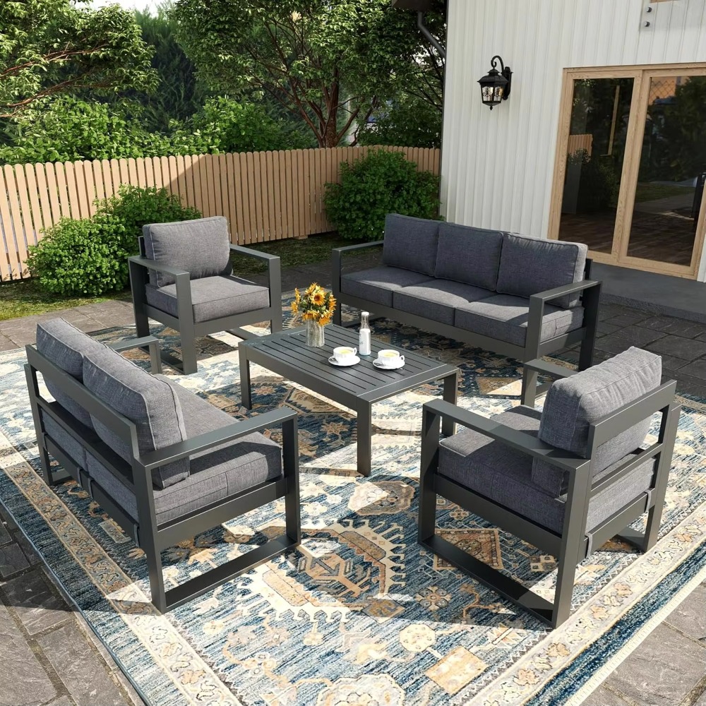 Conjunto de Assentos para Terr - Outdoor Furniture Fire Table avaliação e preço