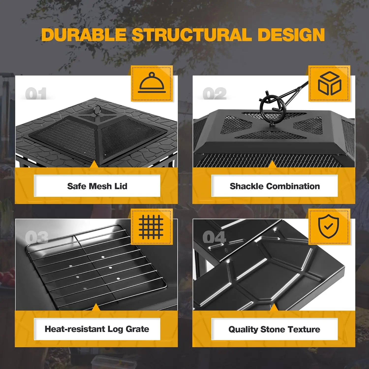 Fogueira Externa, Mesa de Fogo - Outdoor Furniture Fire Table avaliação e preço