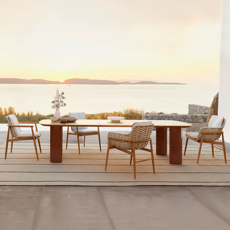 Conjunto de Mesa e Cadeiras de - Outdoor Furniture Dining Set avaliação e preço