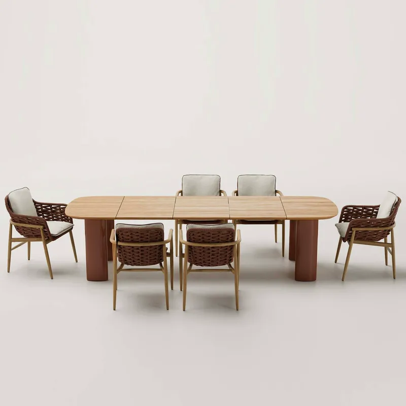 Conjunto de Mesa e Cadeiras de - Outdoor Furniture Dining Set avaliação e preço