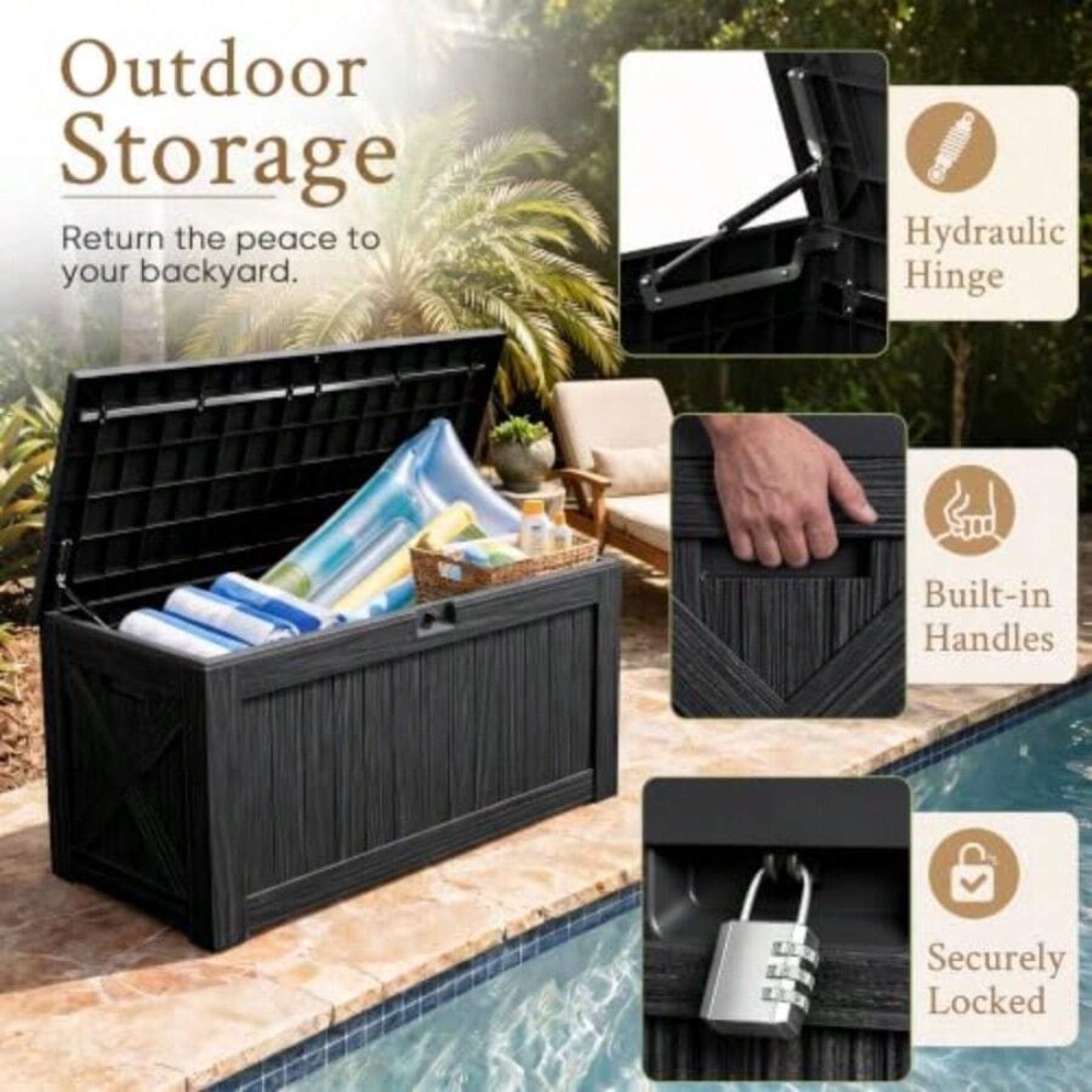 Caixa de Armazenamento Externa - Outdoor Furniture Bench avaliação e preço