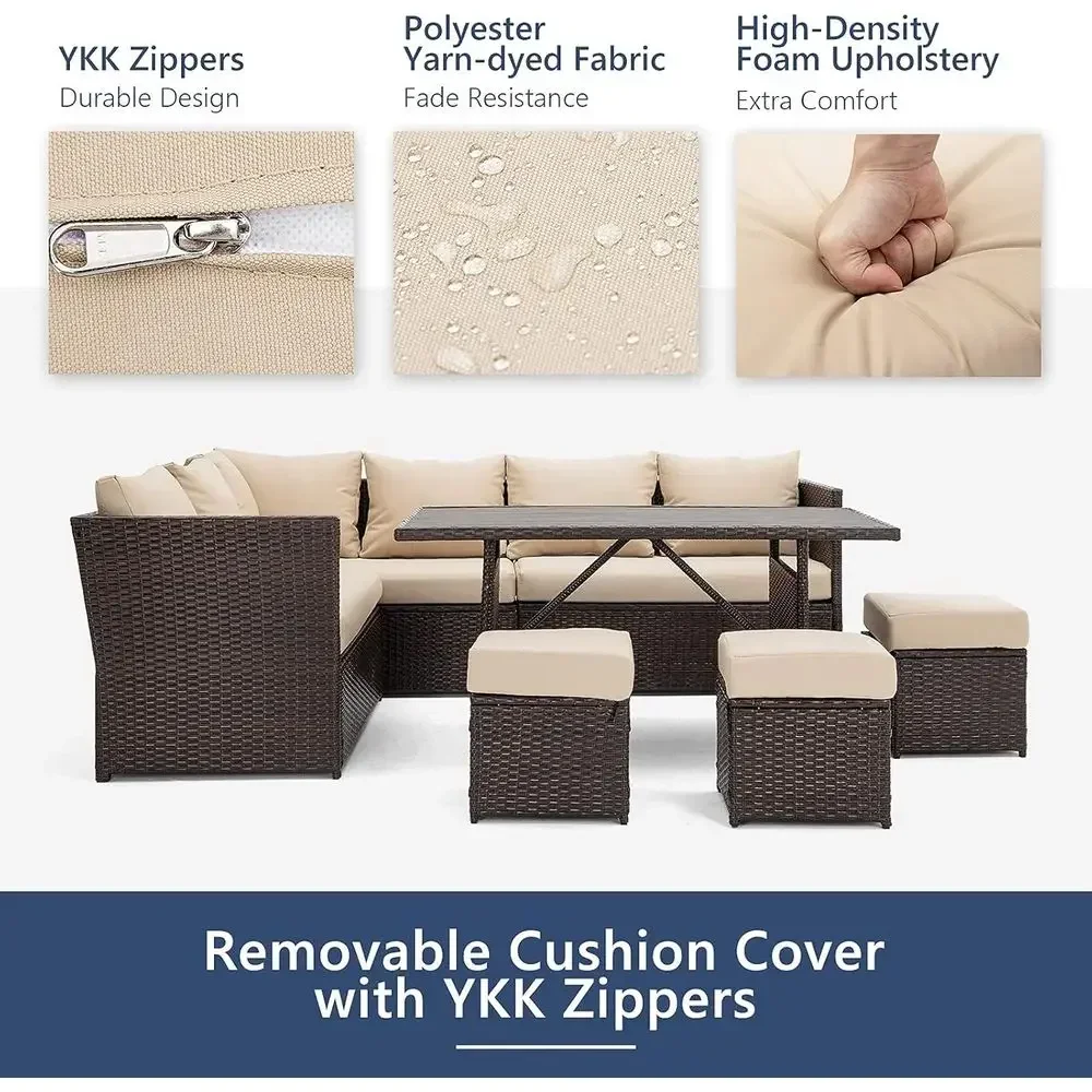 Conjunto de Móveis para Pátio  - Outdoor Furniture Dining Set avaliação e preço