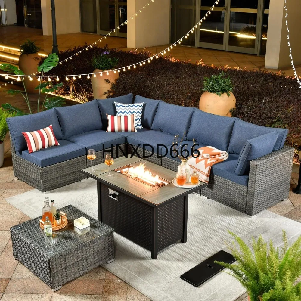Conjunto de Móveis para Pátio  - Outdoor Furniture Fire Table avaliação e preço