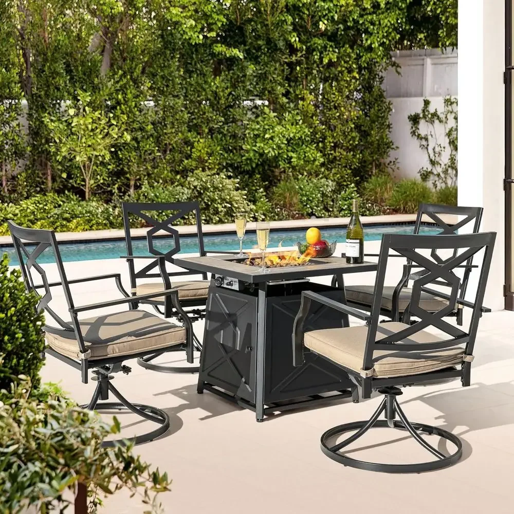 Conjunto de Móveis para Pátio  - Outdoor Furniture Fire Table avaliação e preço